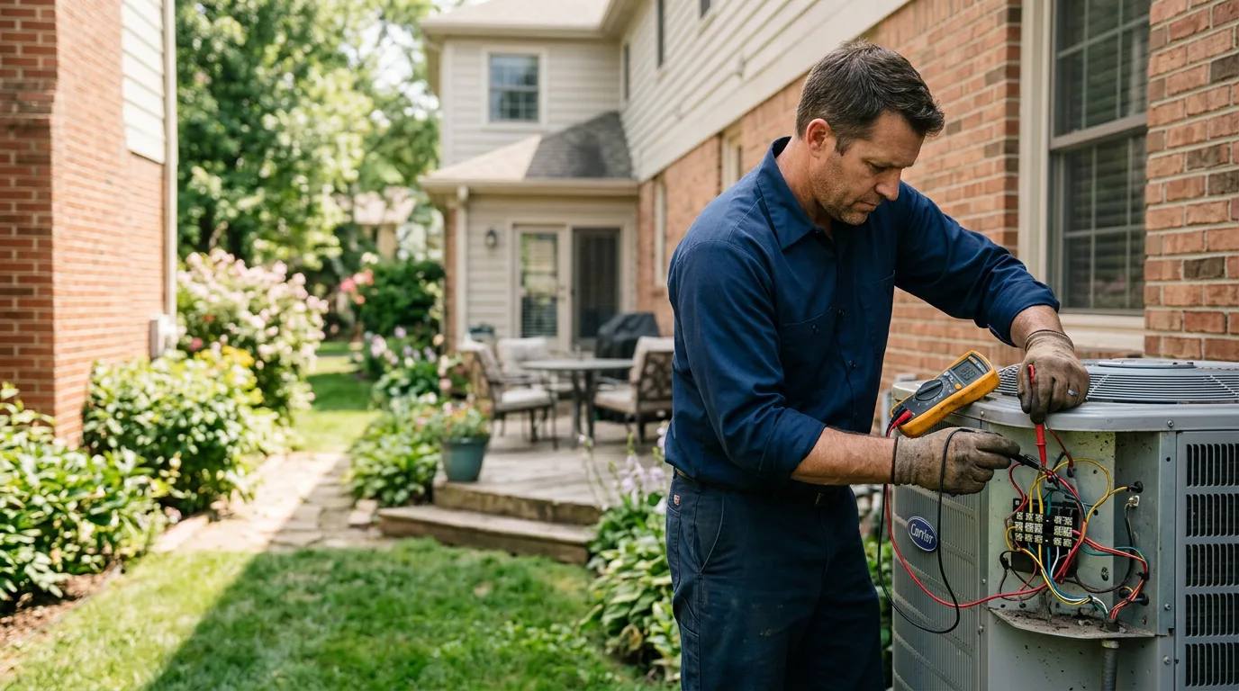 HVAC technician working near Alsey, IL
